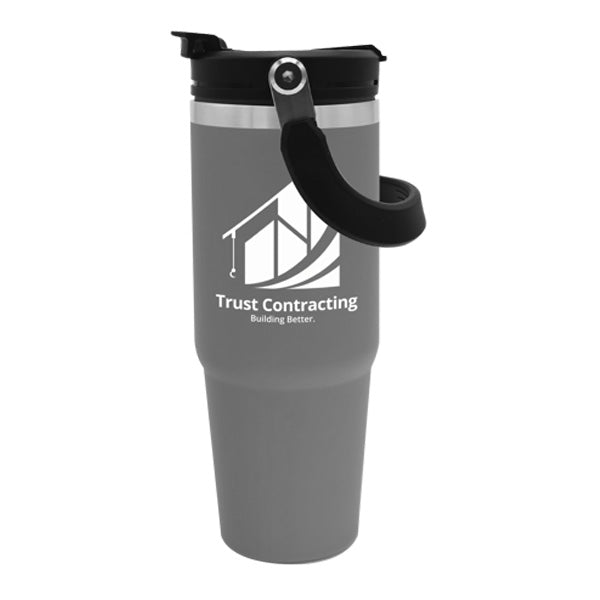 The Bravo - 30 oz. Stainless Steel Tumbler  Imprinted with Logo (Q729122)