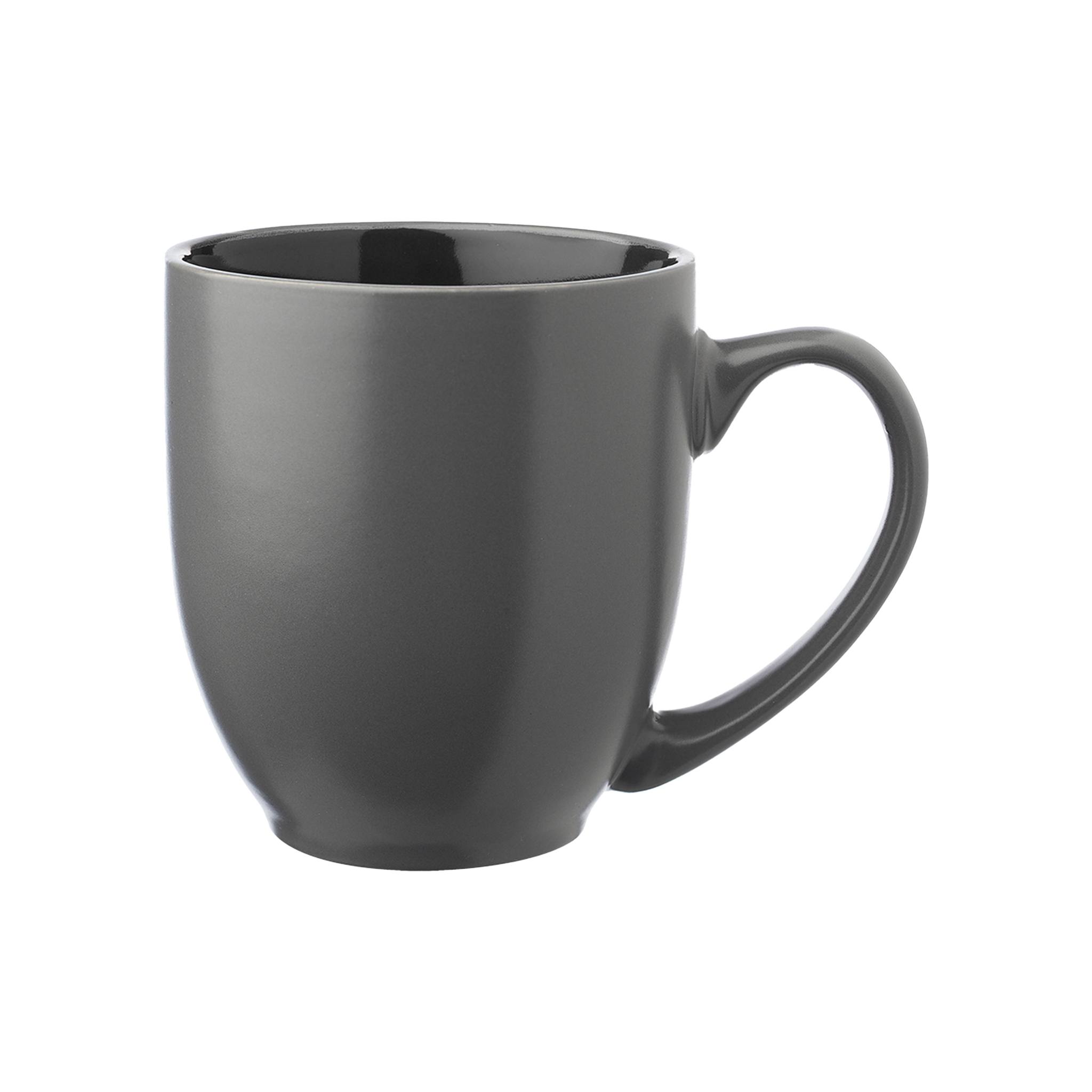 Custom 16 Oz. Bistro Two Tone ceramic Coffee Mugs (Q729222) - Bistro Mugs with Logo