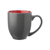16 Oz. Bistro Two Tone ceramic Coffee Mugs (Q729222)