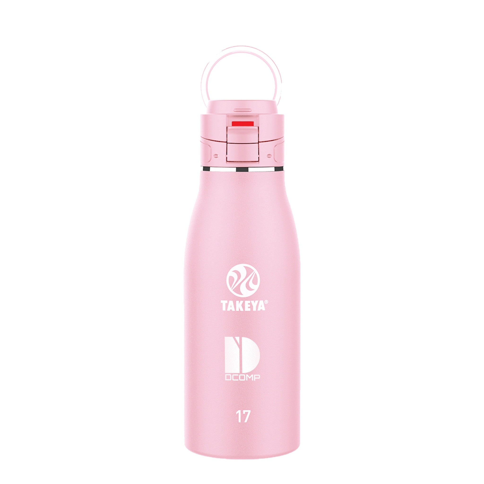 17 Oz. Takeya Traveler Bottle - Blush  Imprinted with Logo (Q731622)