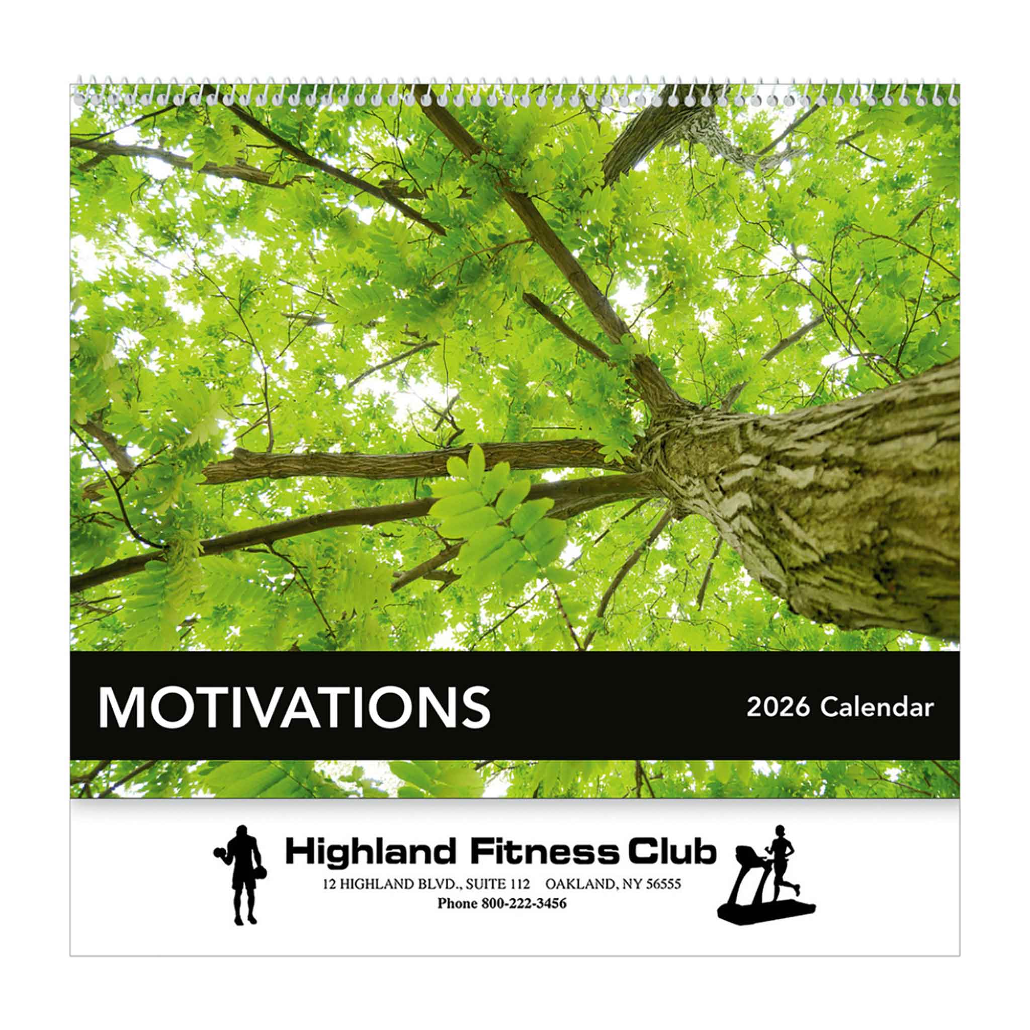 Motivations Wall Calendars - Spiral  Imprinted with Logo (Q732011)