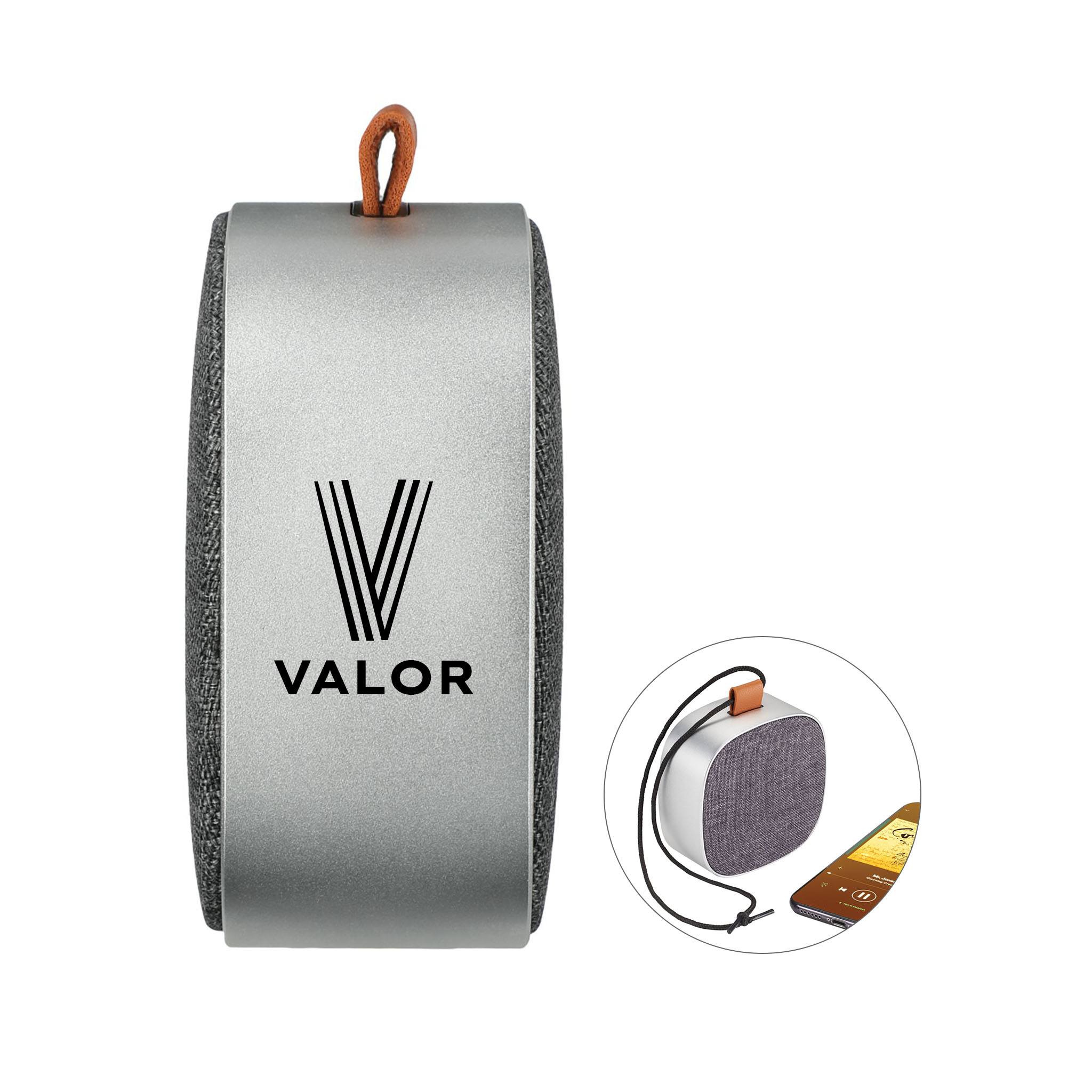 Tahoe Metal & Fabric Waterproof Bluetooth Speaker  Imprinted with Logo (Q732422)