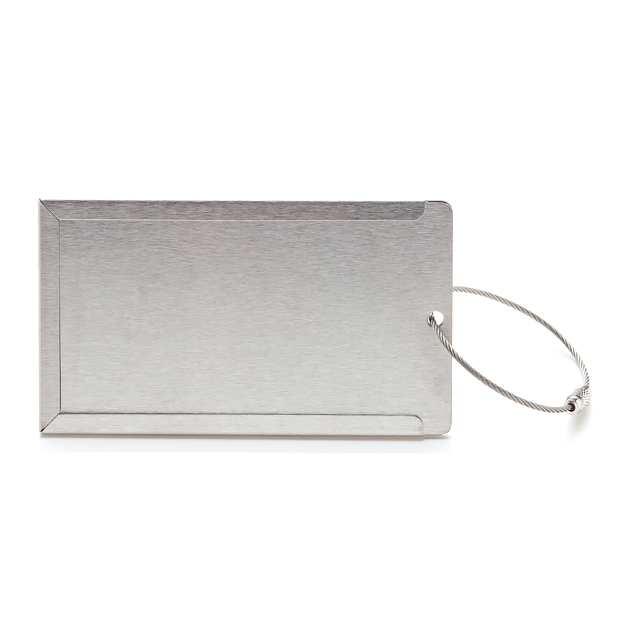 Brushed Steel Luggage Tag (Q733311)