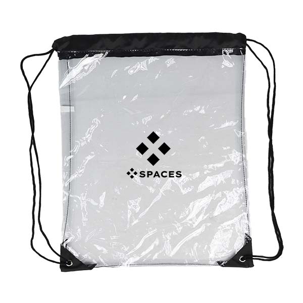 Phoenix Clear Drawcord Backpack  Imprinted with Logo (Q734022)