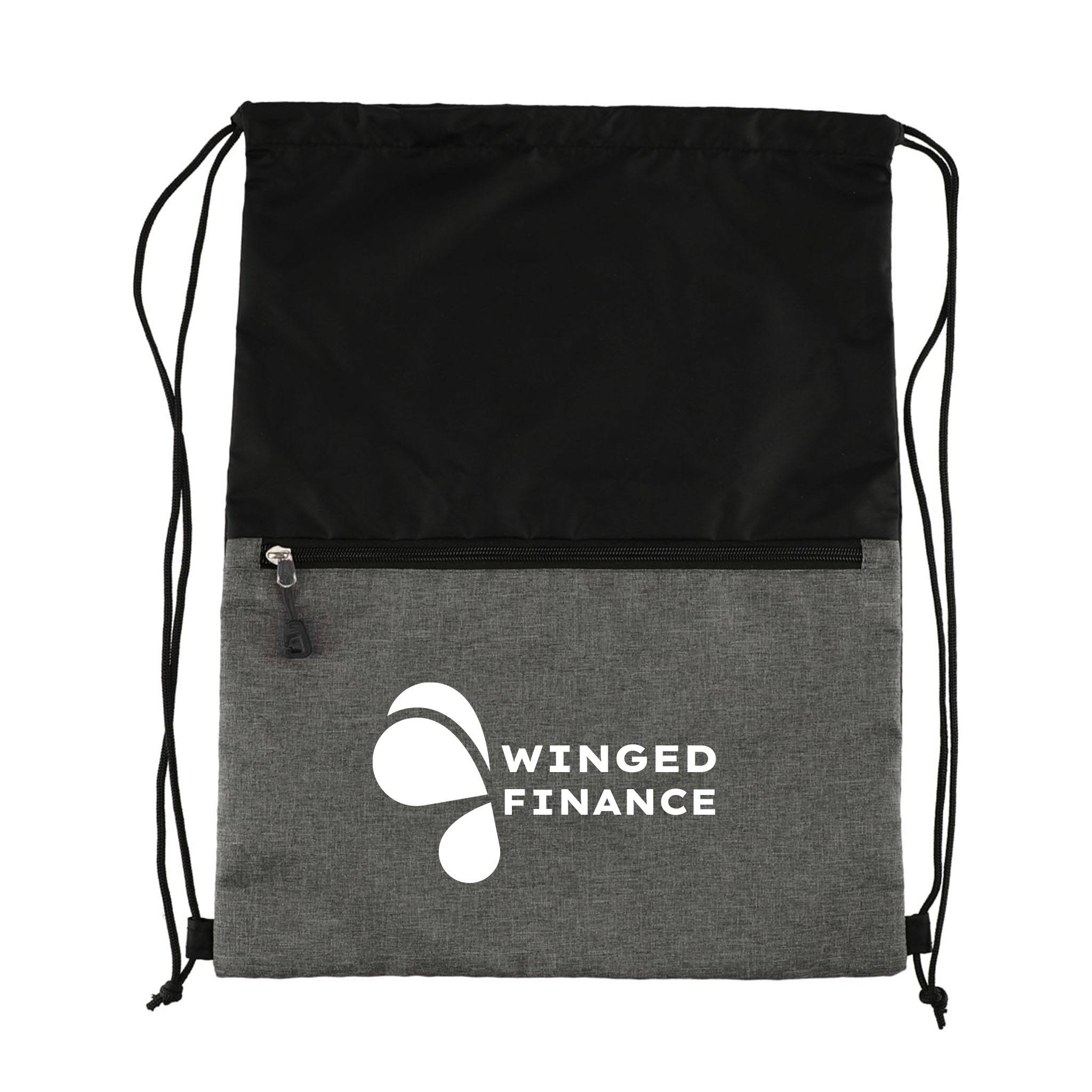 Recycled Graphite Drawstring  Imprinted with Logo (Q736922)