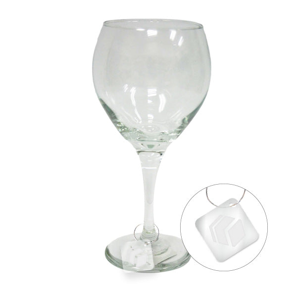 Diamond Etched Acrylic Wine Charm (Q737922)