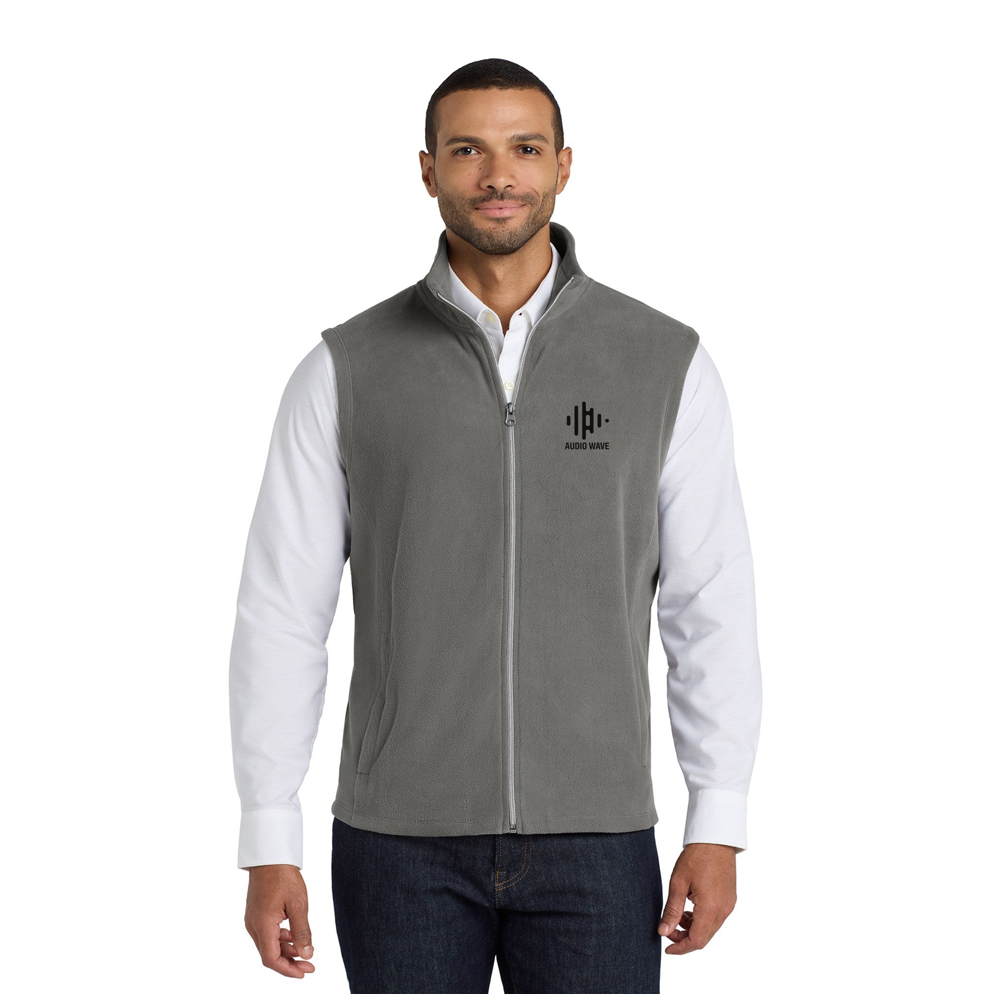 Port Authority­® Microfleece Vest  Imprinted with Logo (Q740511)