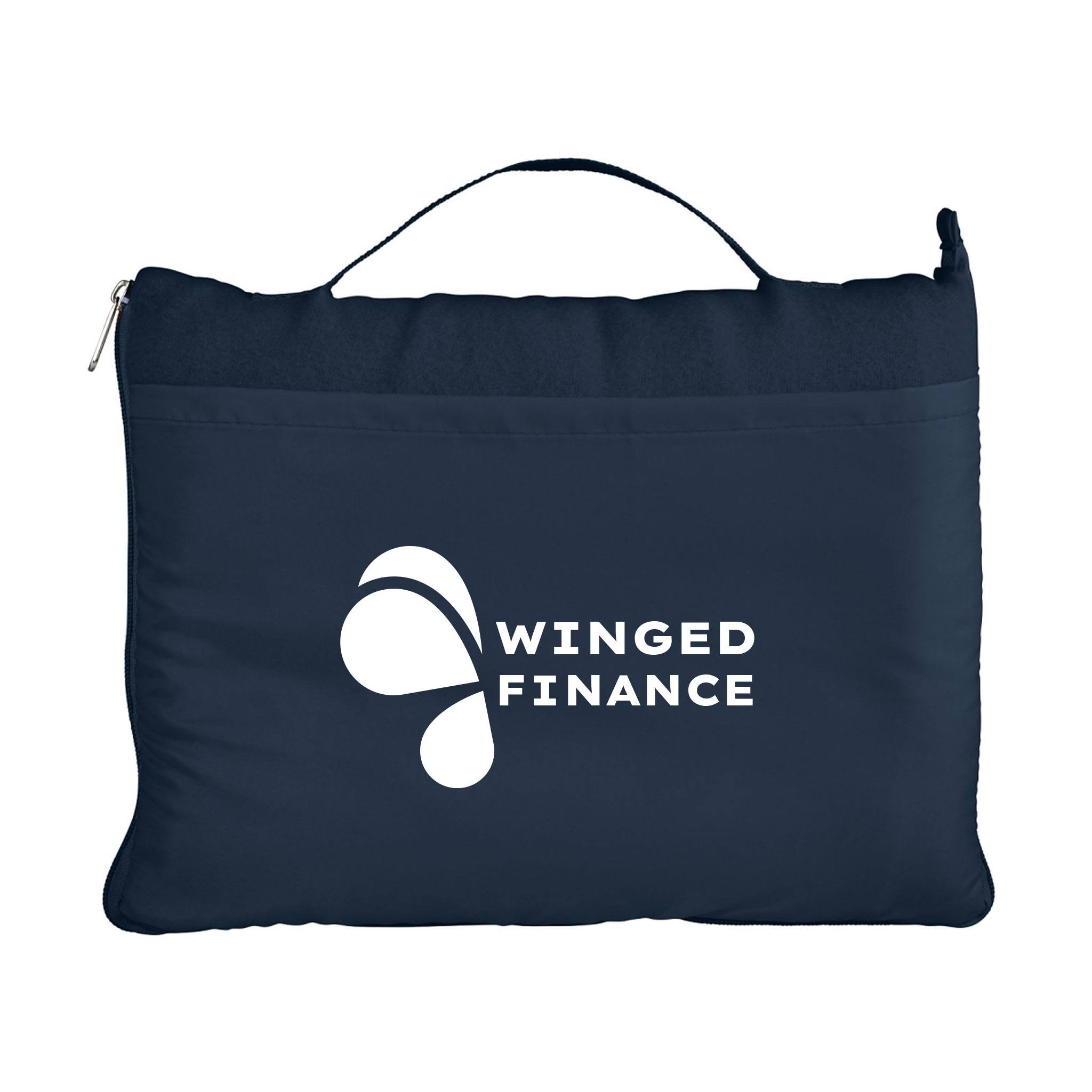 Roam Fleece Travel Blanket  Imprinted with Logo (Q741322)