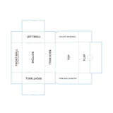 8.5" x 6.5" x 3.13" E-Flute Fold Above Box (Q741422)