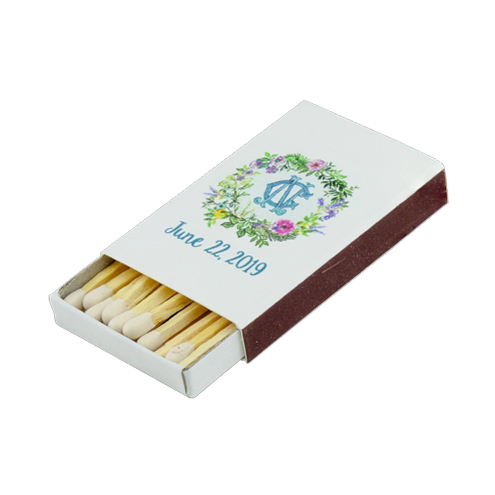 2 Inch Wood Match 23-24 Box  Imprinted with Logo (Q741532)