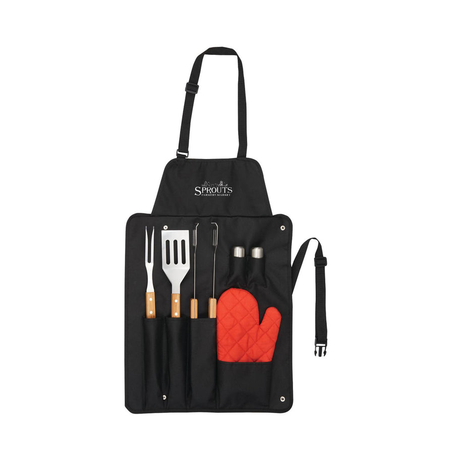 BBQ Now Aprons And 7 Piece BBQ Set (Q741911)