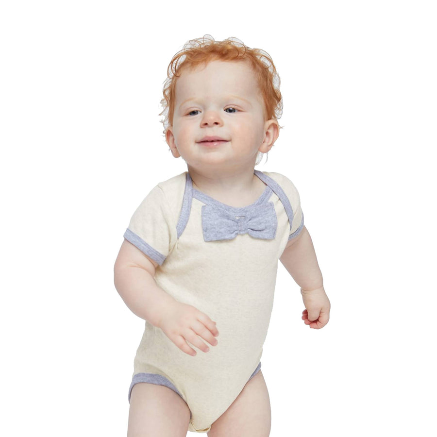 Rabbit Skins Infant Baby Rib Bow Tie Bodysuit (Q742332)