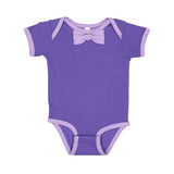 Rabbit Skins Infant Baby Rib Bow Tie Bodysuit (Q742332)