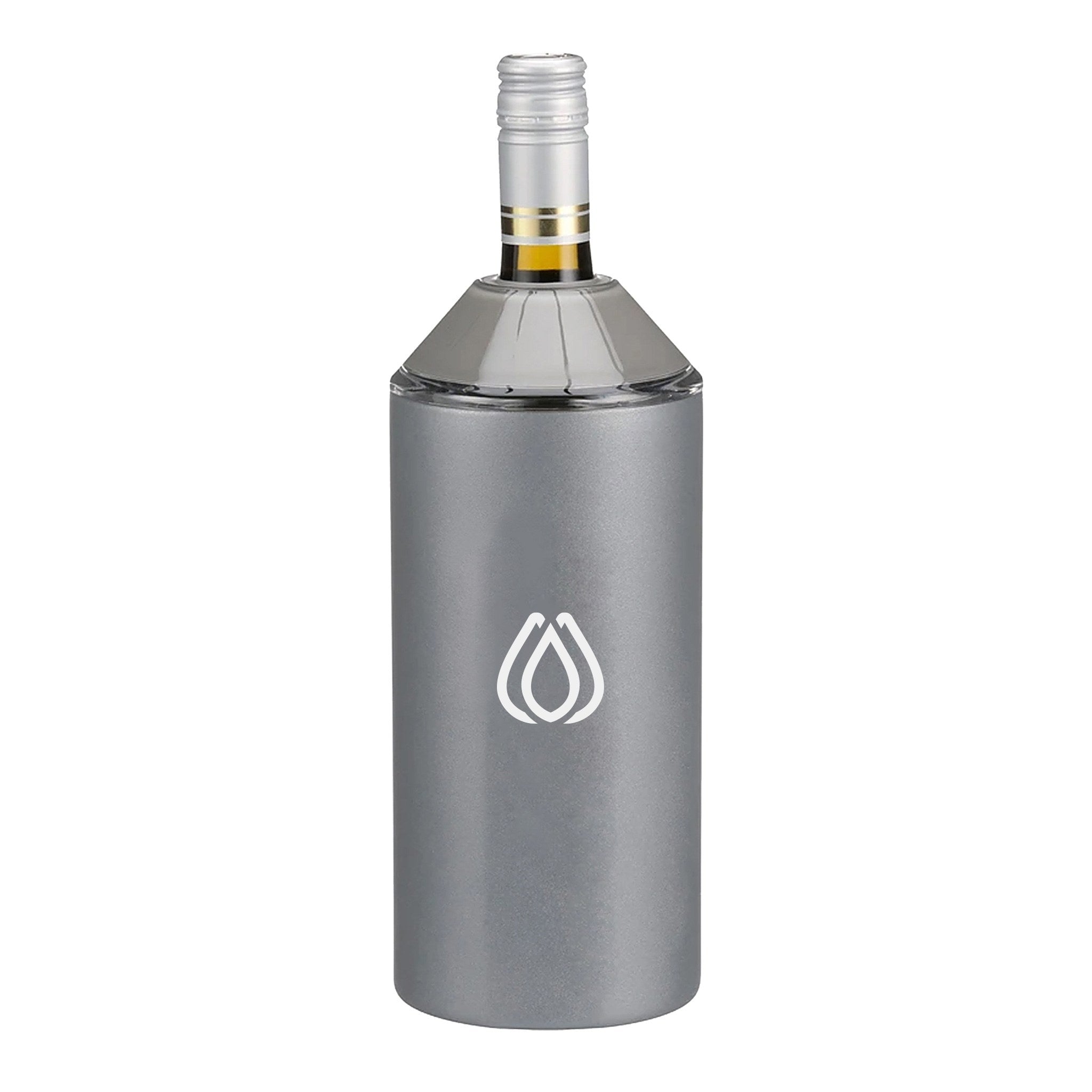 Vinglace Wine Bottle Insulator - Graphite  Imprinted with Logo (Q742622)