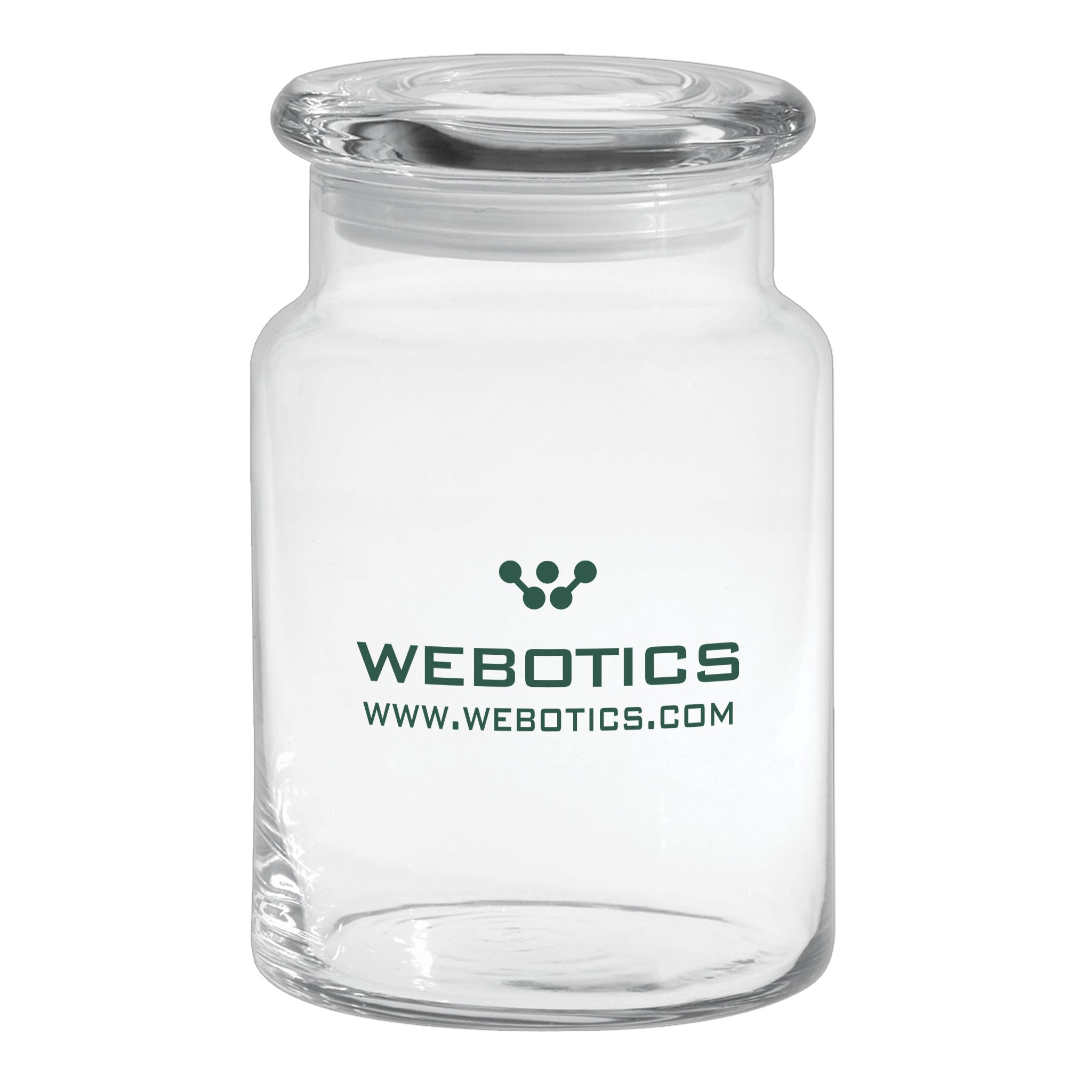 26 Oz. Apothecary Jar With Flat Lid  Imprinted with Logo (Q745532)