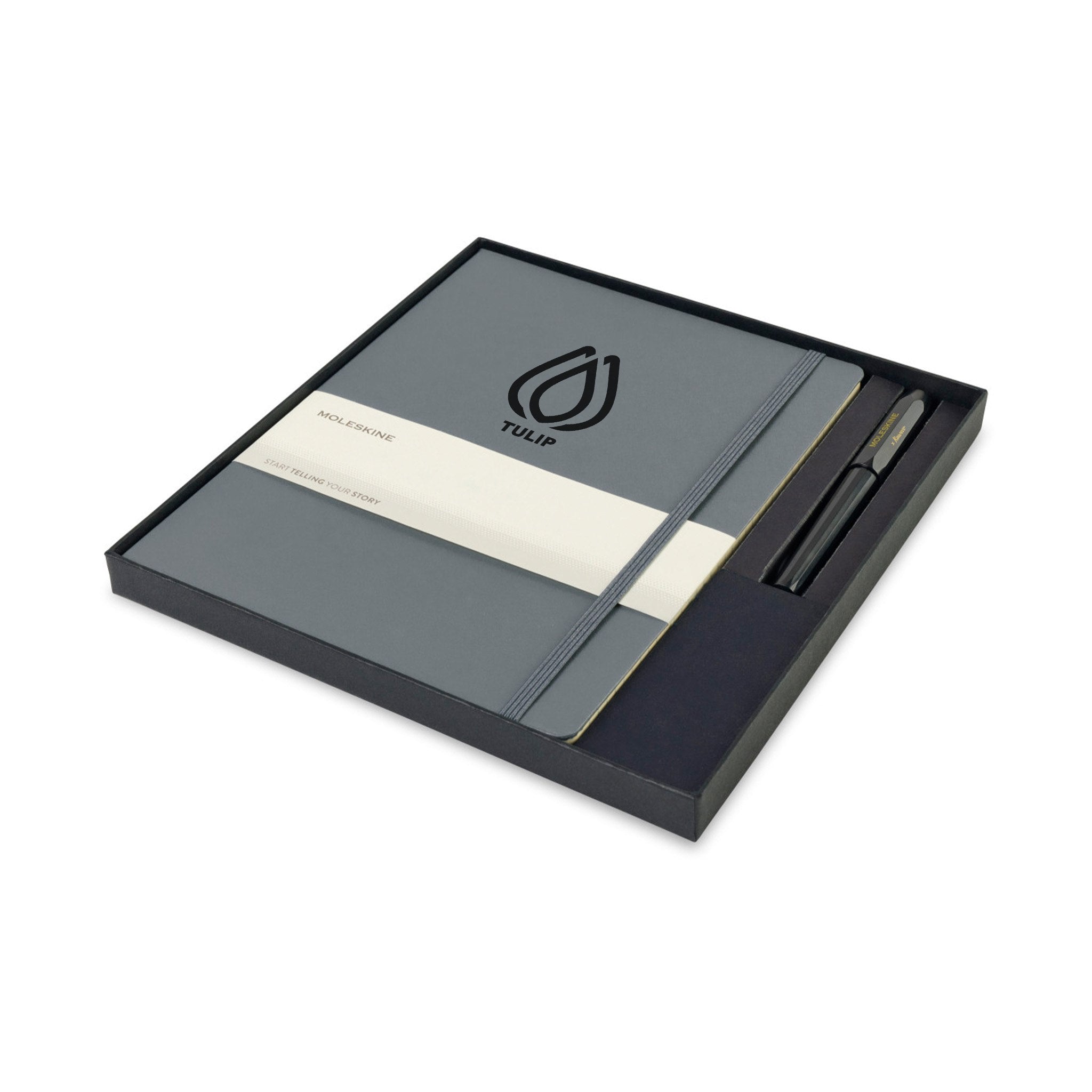 Moleskine® X-Large Notebook and Kaweco Pen Gift Set - SG  Imprinted with Logo (Q746332)