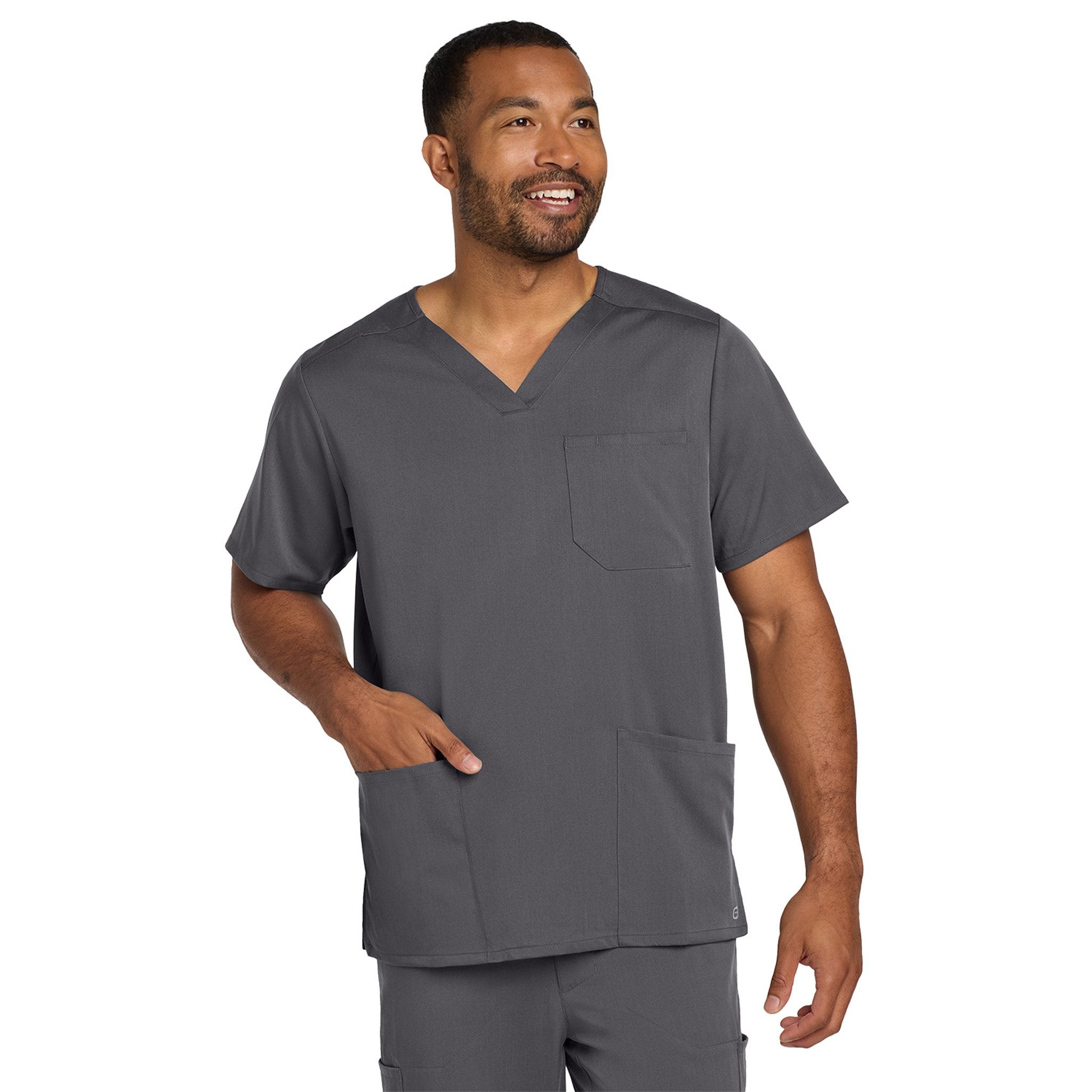 Wink® Men's Premiere Flex™ V-Neck Top  Imprinted with Logo (Q748222)