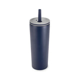 24 Oz. ChillFlow Stainless Steel Mug With Straw (Q748432)