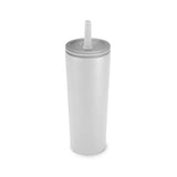 24 Oz. ChillFlow Stainless Steel Mug With Straw (Q748432)