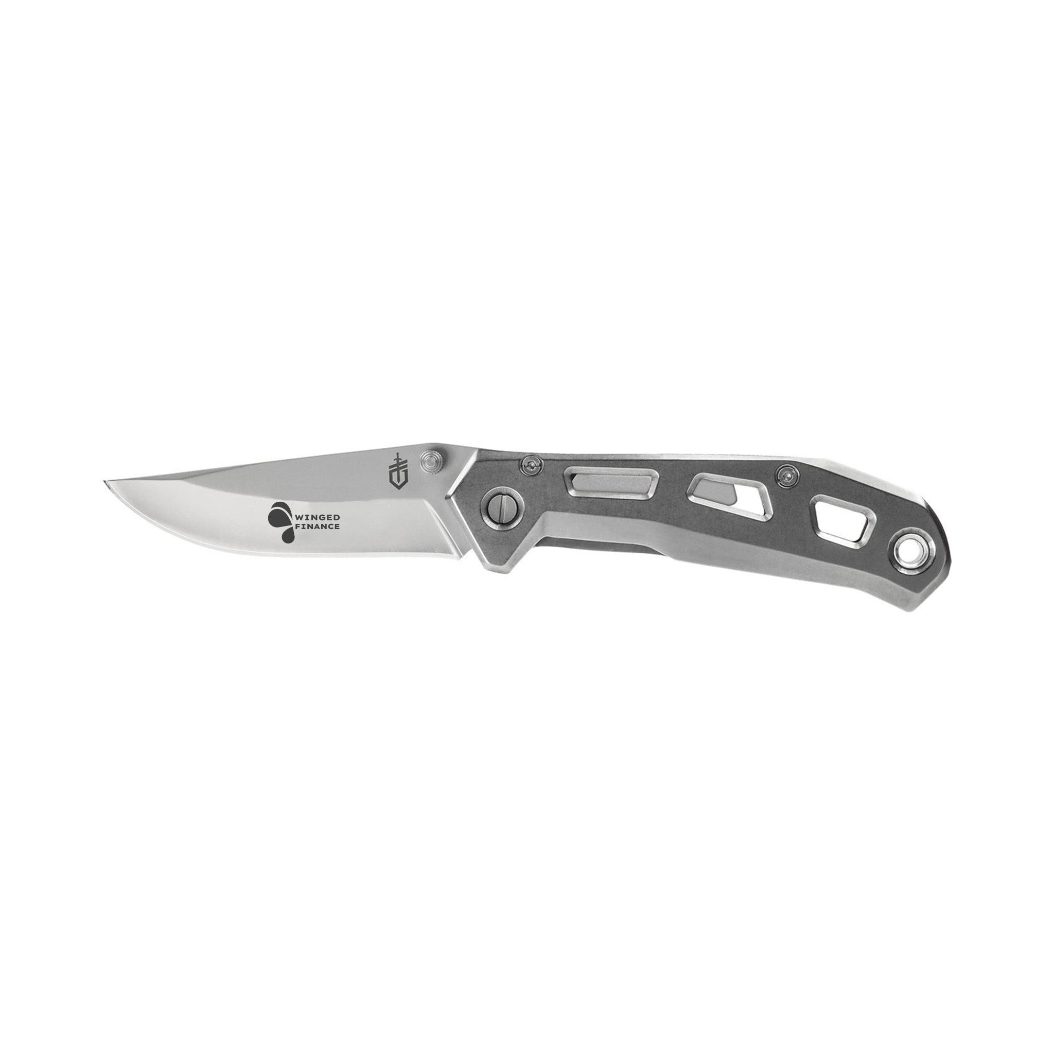 Gerber® Airlift - Stainless Pocket Knife  Imprinted with Logo (Q749332)