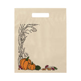 Stock Design Halloween Fold-Over Die Cut Bag - Autumn Harvest (Q750222)