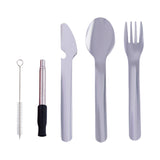 Travel Utensil Set With Silicone Holder (Q751922)