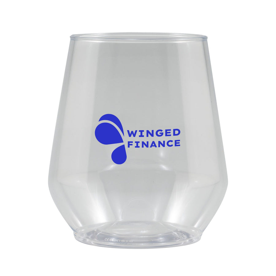 12 Oz. Clear Plastic Stemless Glass (Q752211)