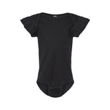 Rabbit Skins Infant Flutter Sleeve Baby Rib Bodysuit (Q752332)