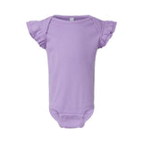 Rabbit Skins Infant Flutter Sleeve Baby Rib Bodysuit (Q752332)