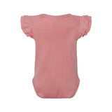 Rabbit Skins Infant Flutter Sleeve Baby Rib Bodysuit (Q752332)