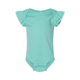 Rabbit Skins Infant Flutter Sleeve Baby Rib Bodysuit (Q752332)