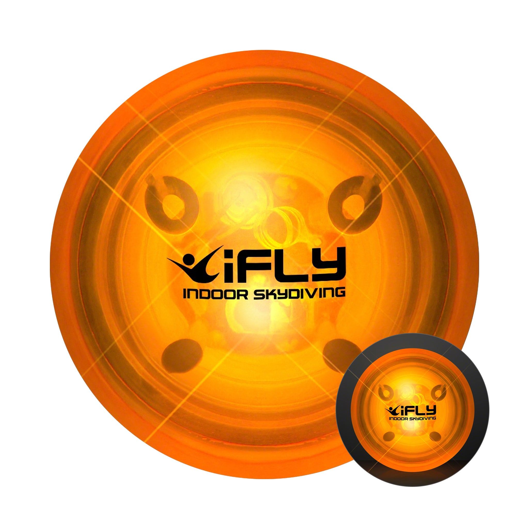 1.8 Inch Blinky Orange Rubber Bounce Ball  Imprinted with Logo (Q752632)