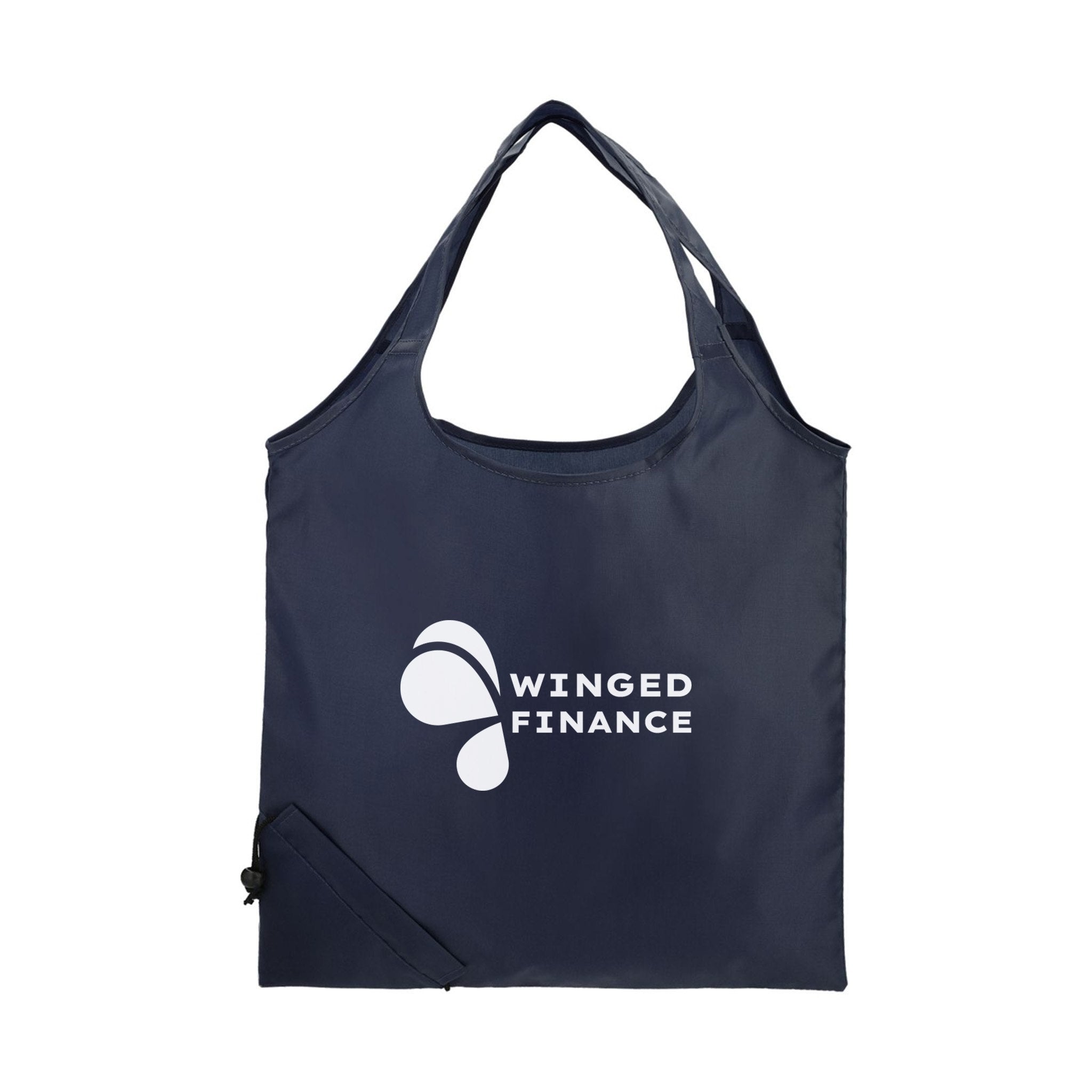 Bungalow RPET Foldable Shopper Tote  Imprinted with Logo (Q754432)