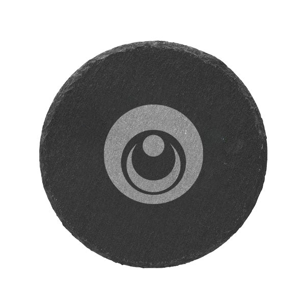 Round Slate Coaster  Imprinted with Logo (Q755922)
