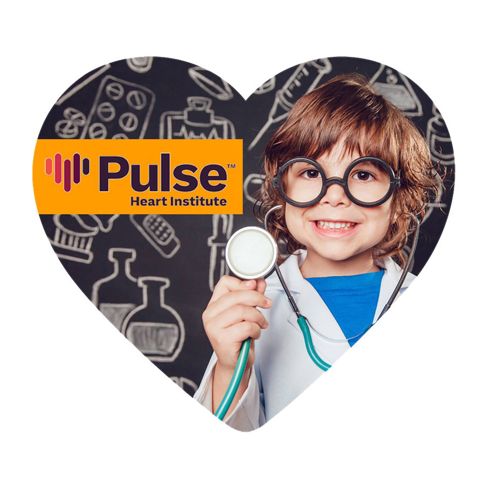 Heart Shaped Microfiber Cleaning Cloth  Imprinted with Logo (Q756511)