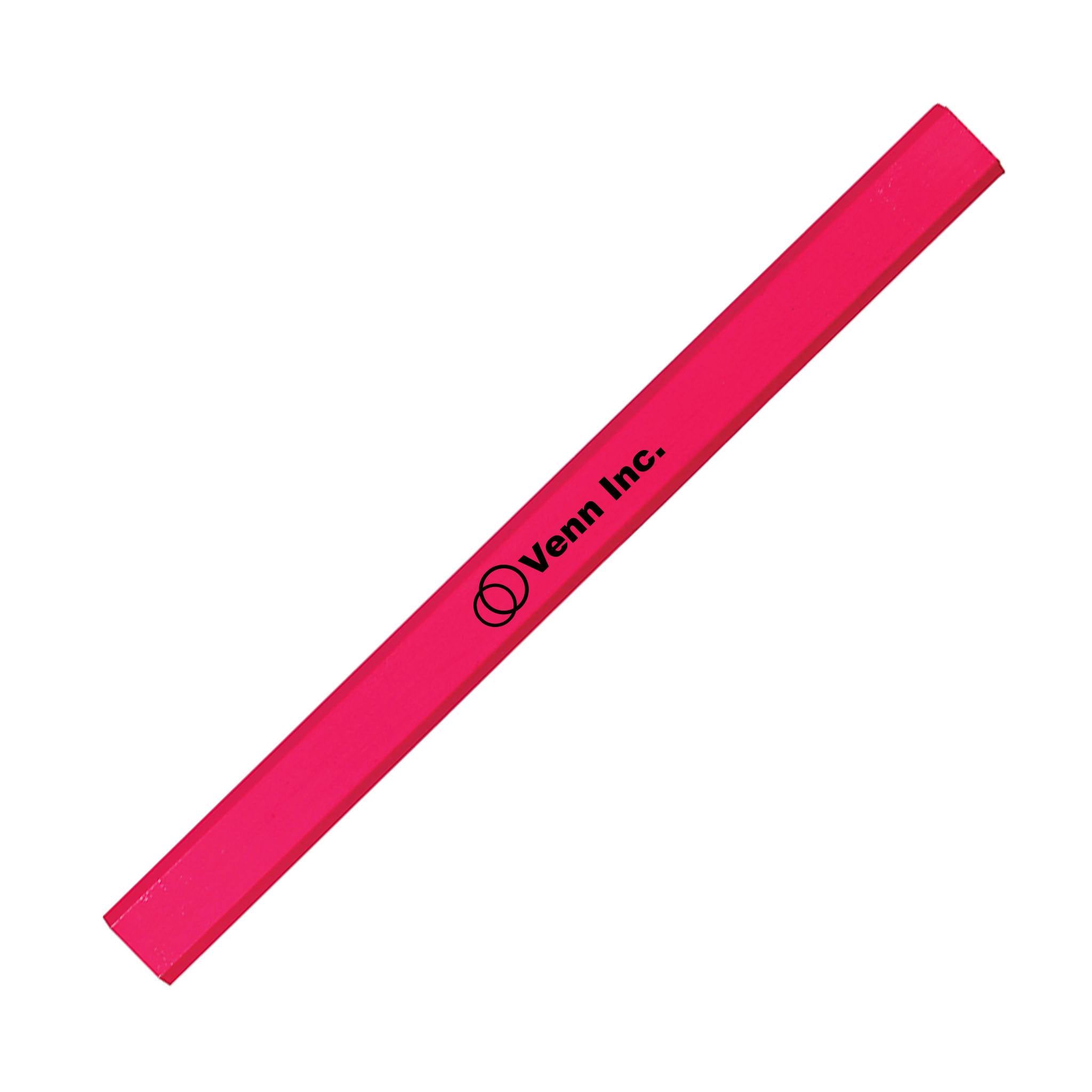 Fluorescent Finish Carpenter Pencil  Imprinted with Logo (Q758111)