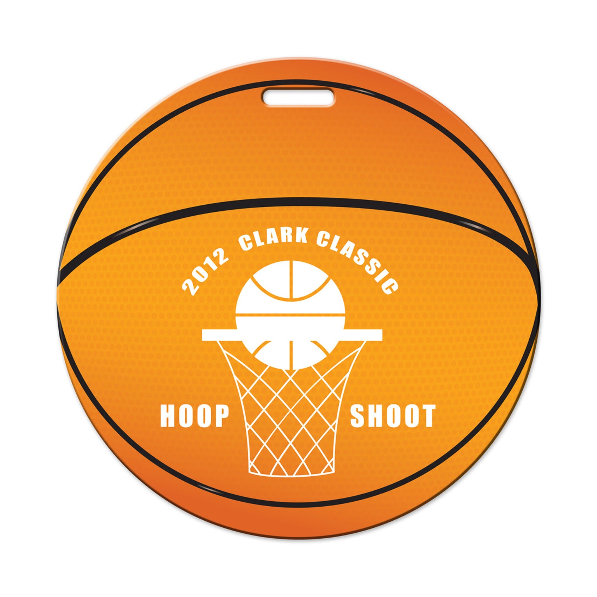 Basketball Shaped Luggage Tag  Imprinted with Logo (Q759322)