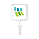 Square Badge Reels  Imprinted with Logo (Q760332)