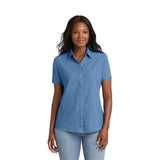 Port & Co™ Women's Short Sleeve Value Denim Shirt (Q765432)