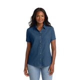 Port & Co™ Women's Short Sleeve Value Denim Shirt (Q765432)
