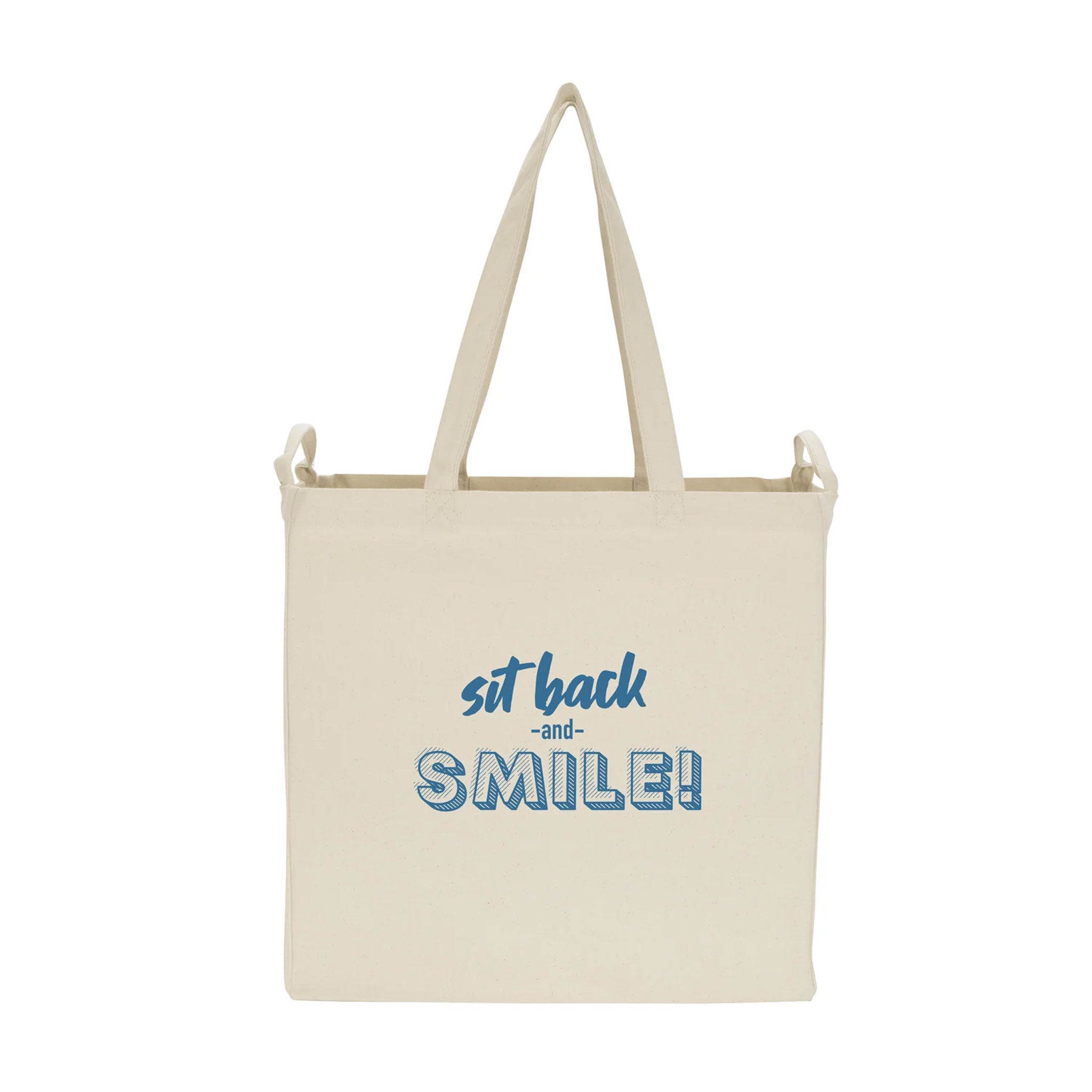 Double Handle Cotton Tote  Imprinted with Logo (Q769822)