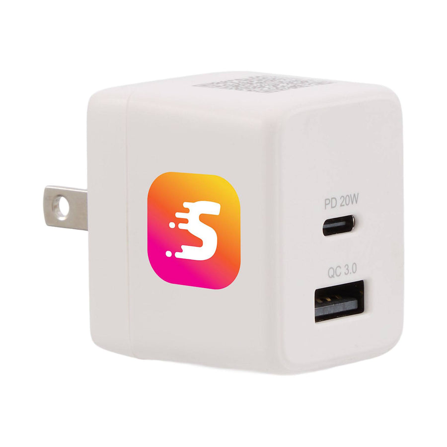 ETL Listed 20W Dual USB-A And C Wall Charger (Q770432)