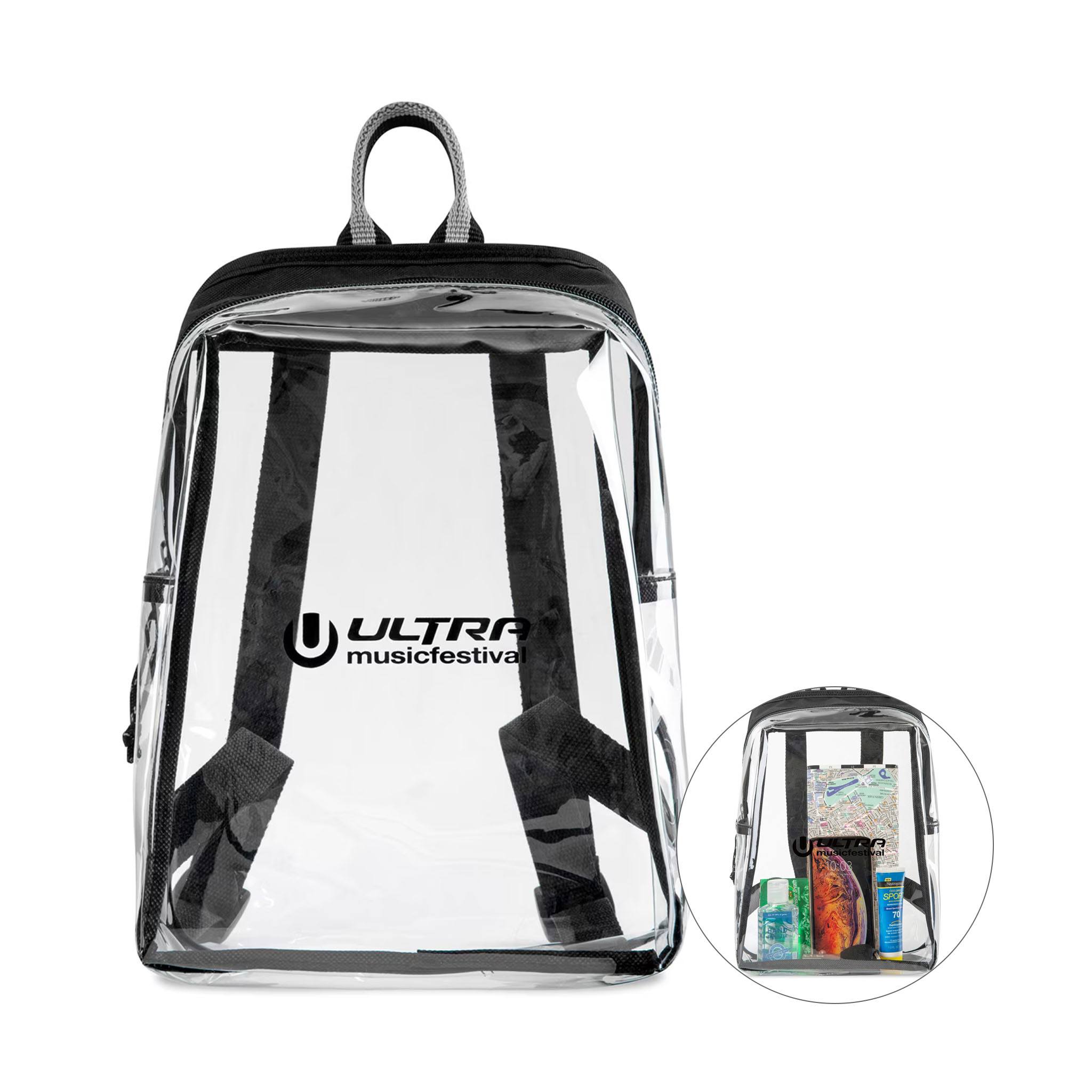 clear mini backpacks near me Custom Sigma Clear Mini Backpack (Q771111) - Clear Backpacks with Logo