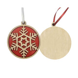 Layered Wood Ornament: Snowflake (Q771332)