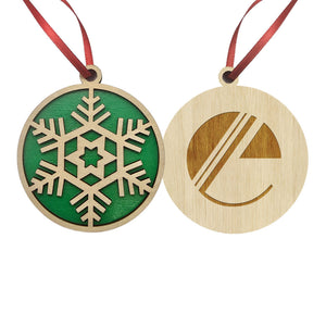Layered Wood Ornament: Snowflake (Q771332)