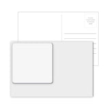 Post Card with Full Color Coaster Round Or Square (Q773111)
