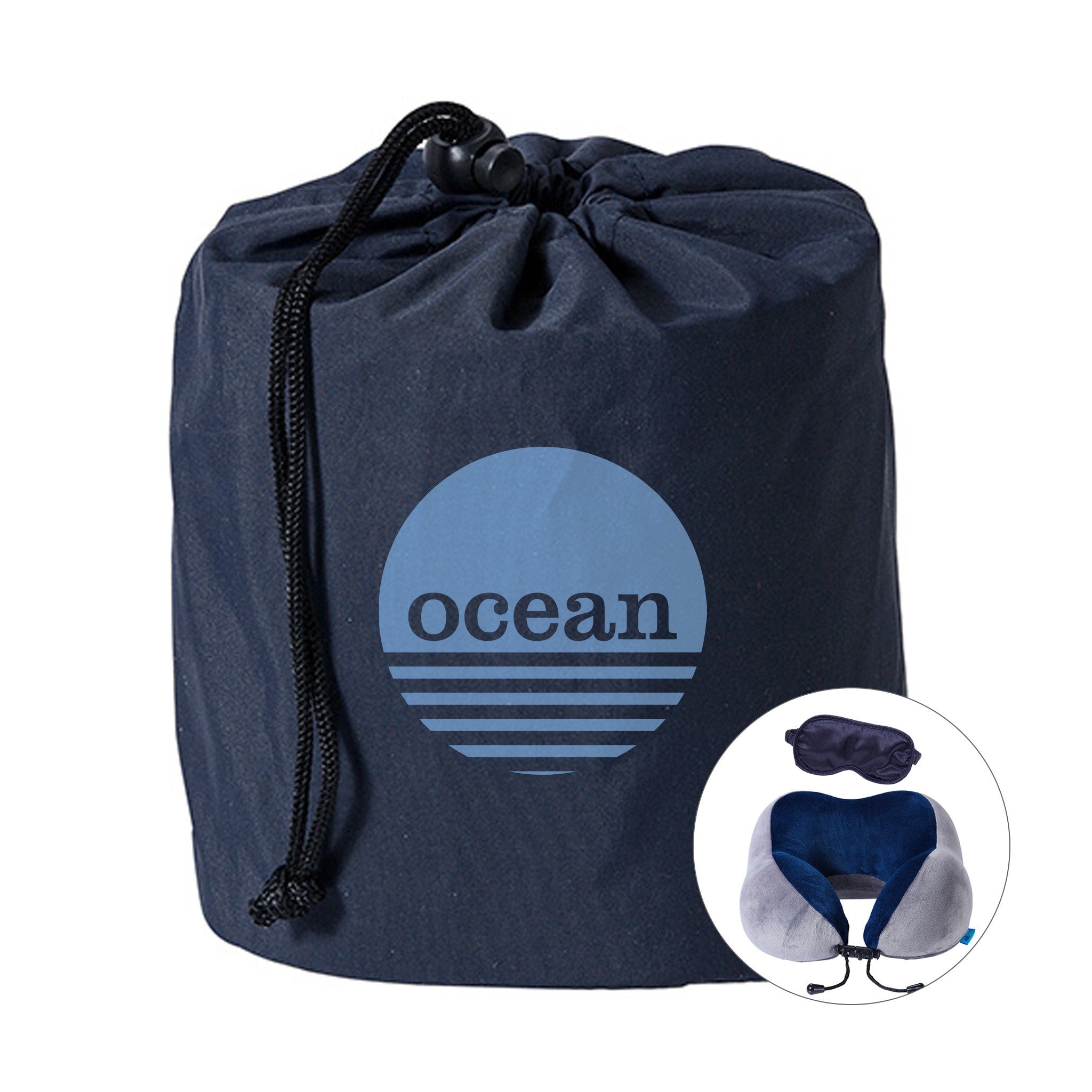 AeroLOFT™ Business First Travel Pillow - Sleep Mask  Imprinted with Logo (Q773322)