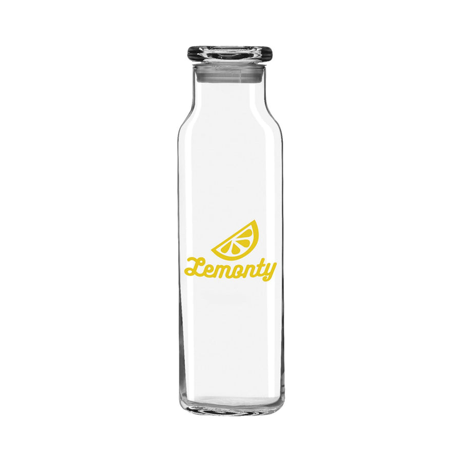 Libbey 24 Oz. Glass Water Bottle with Press-On Lid (Q778532)