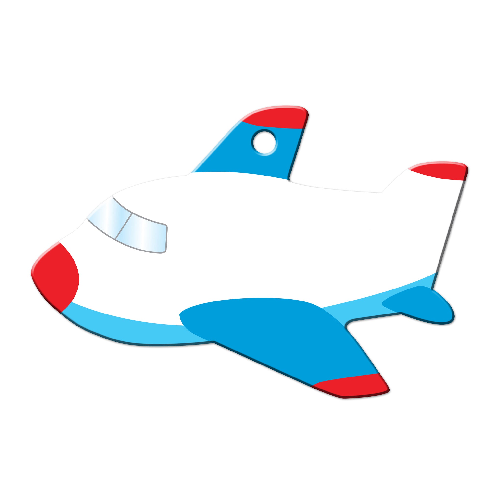 Blue Plane Shaped Luggage Tag (Q779322)