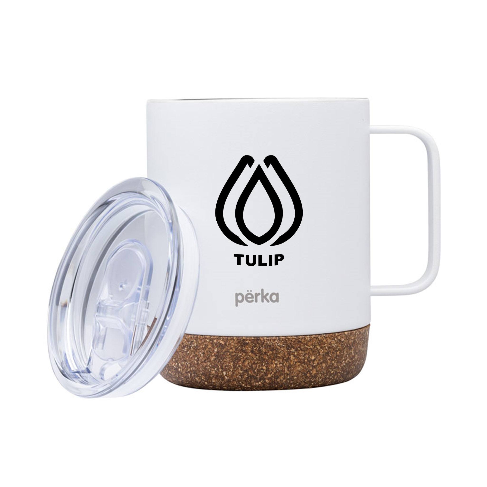 12 Oz. Perka® Wyatt Camping Mug  Imprinted with Logo (Q780622)